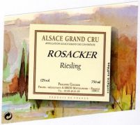 Etiquette Riesling Grand Cru Rosacker